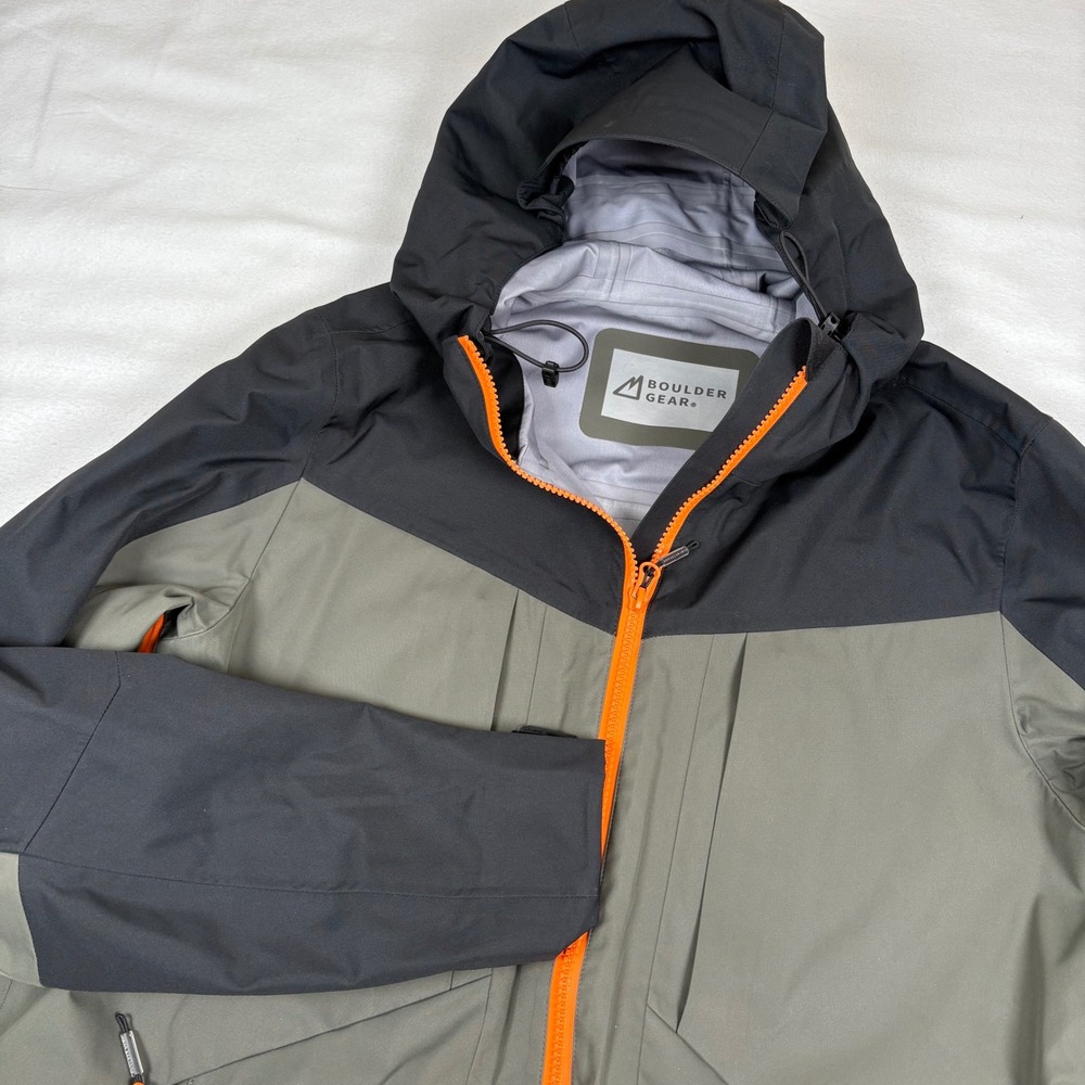 Boulder Gear Men's Ski & Snowboard Jacket - Black and Gray